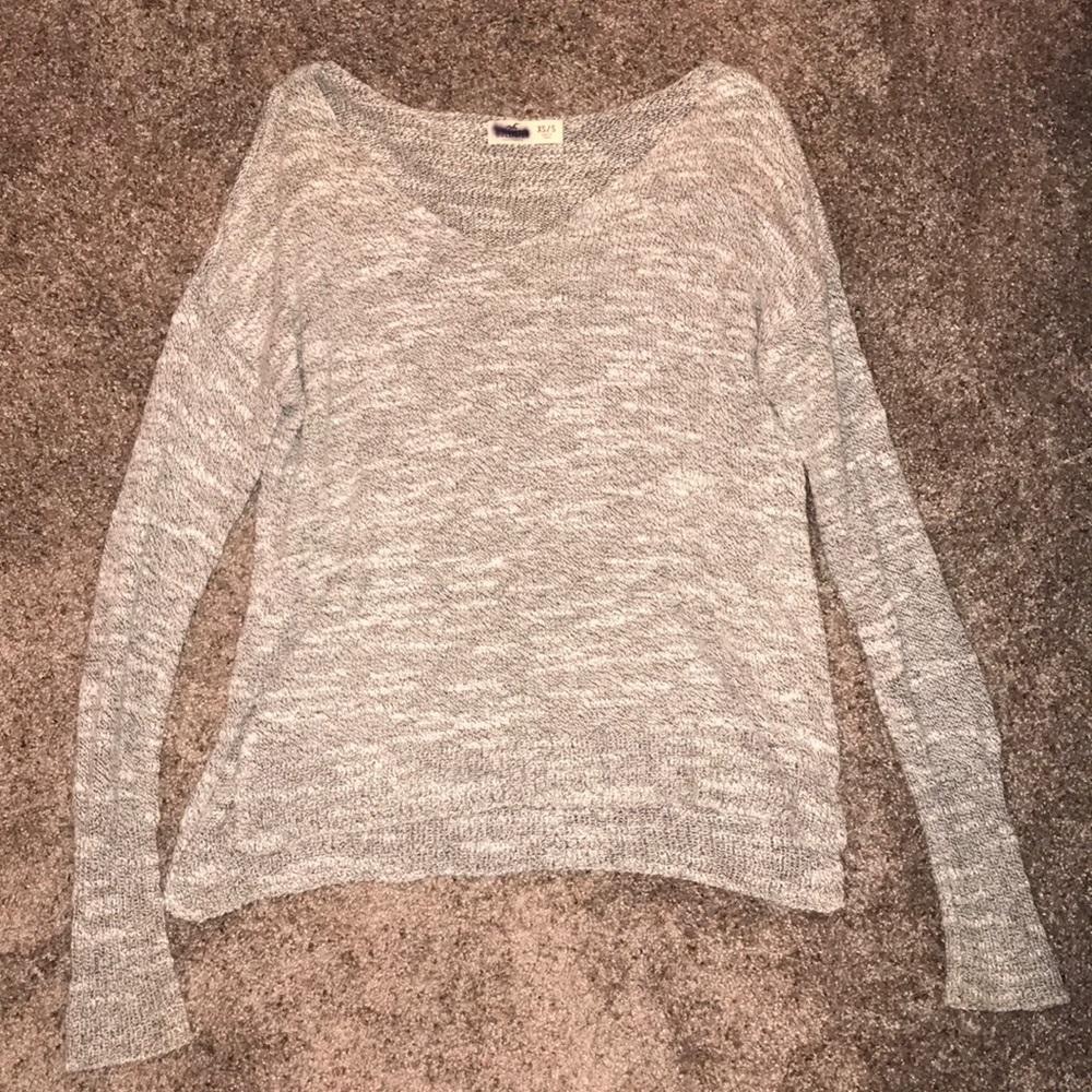 black and white Hollister sweater